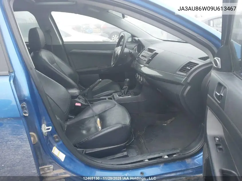 JA3AU86W09U613467 2009 Mitsubishi Lancer Gts
