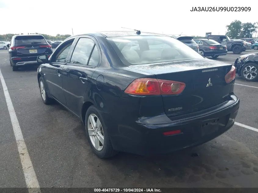 JA3AU26U99U023909 2009 Mitsubishi Lancer Es/Es-Sport