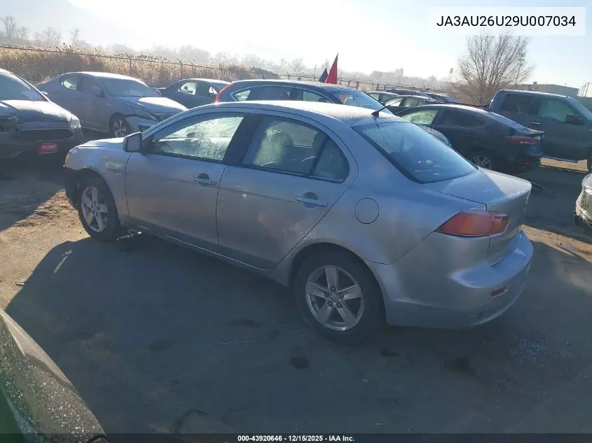 JA3AU26U29U007034 2009 Mitsubishi Lancer Es/Es-Sport