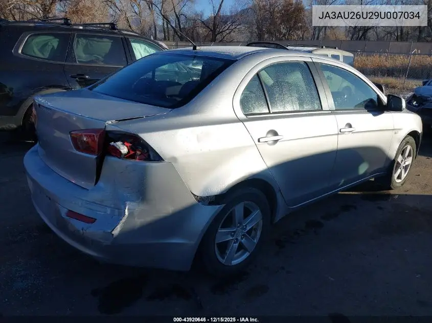 JA3AU26U29U007034 2009 Mitsubishi Lancer Es/Es-Sport