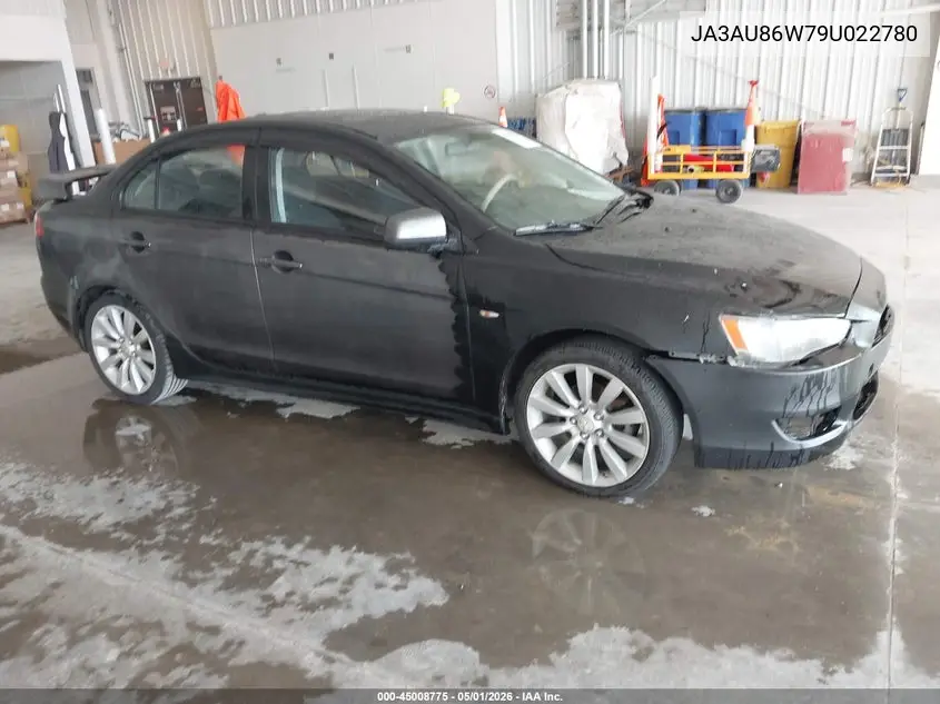 2009 Mitsubishi Lancer Gts VIN: JA3AU86W79U022780 Lot: 45008775