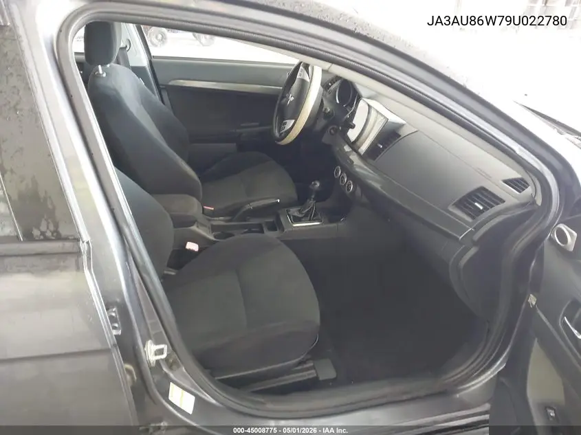 2009 Mitsubishi Lancer Gts VIN: JA3AU86W79U022780 Lot: 45008775