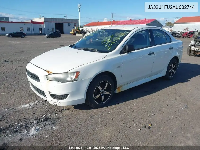 JA32U1FU2AU602744 2010 Mitsubishi Lancer De