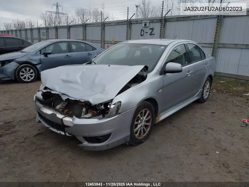 JA32U2FU2AU602023 2010 Mitsubishi Lancer Se