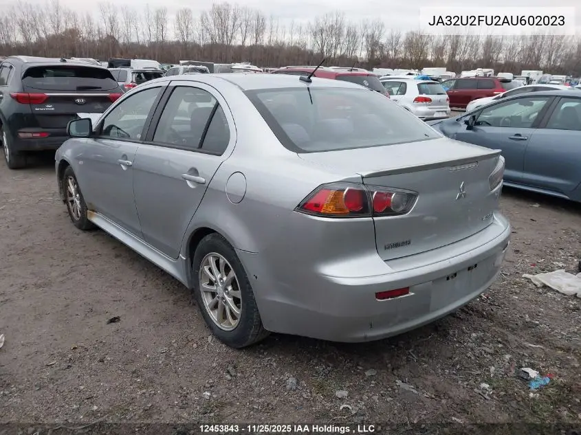JA32U2FU2AU602023 2010 Mitsubishi Lancer Se