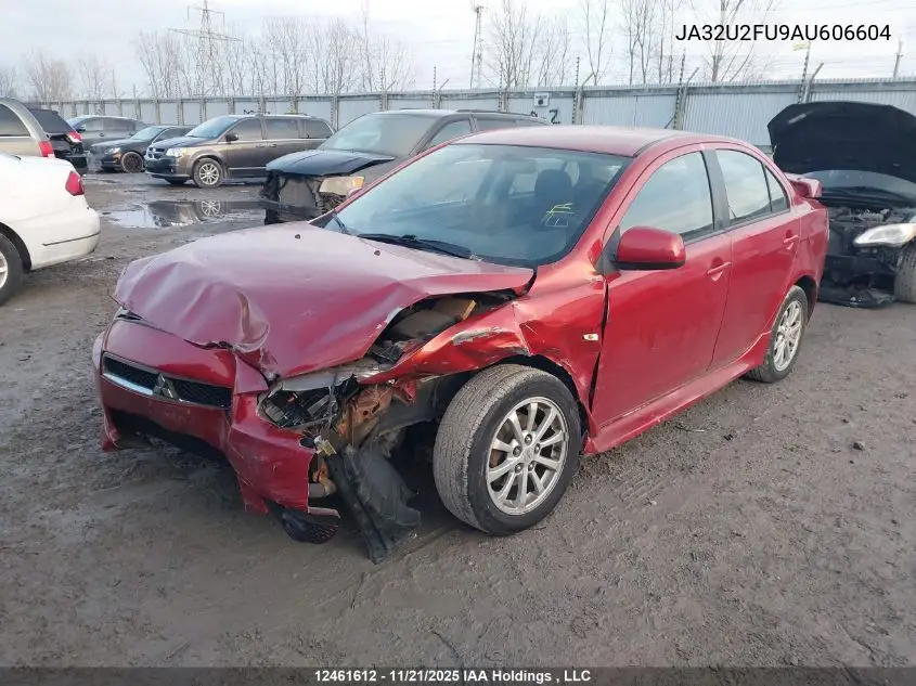 JA32U2FU9AU606604 2010 Mitsubishi Lancer Se