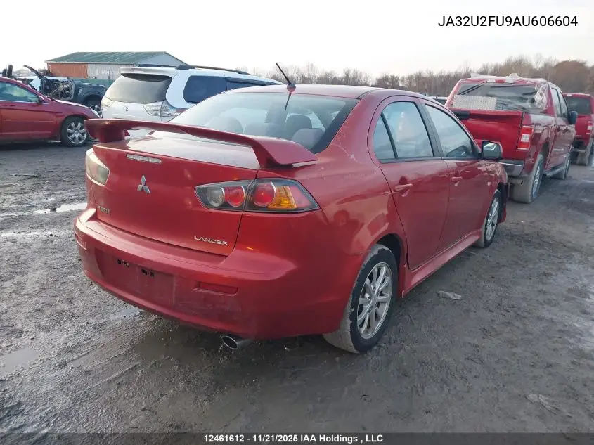 JA32U2FU9AU606604 2010 Mitsubishi Lancer Se