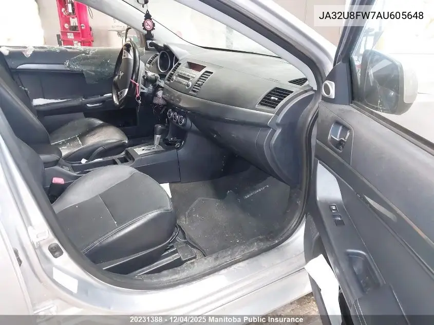JA32U8FW7AU605648 2010 Mitsubishi Lancer Gts