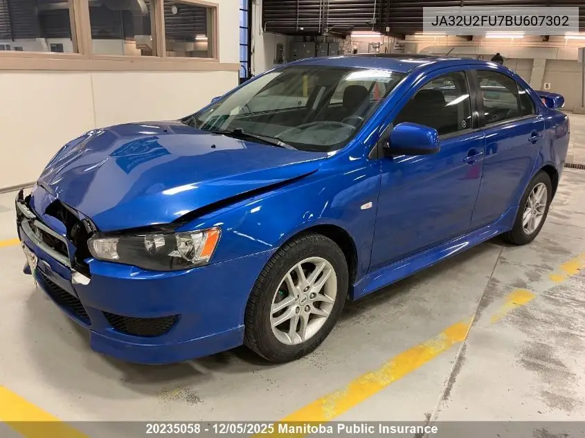 JA32U2FU7BU607302 2011 Mitsubishi Lancer Se