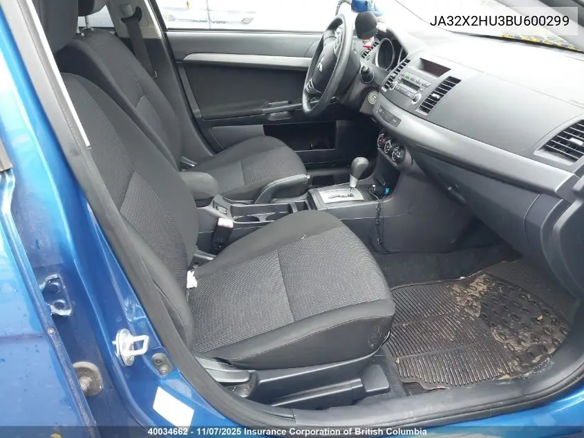 JA32X2HU3BU600299 2011 Mitsubishi Lancer Es/Es Sport