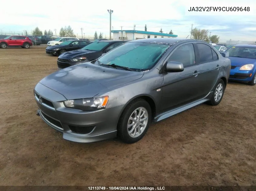 JA32V2FW9CU609648 2012 Mitsubishi Lancer Se