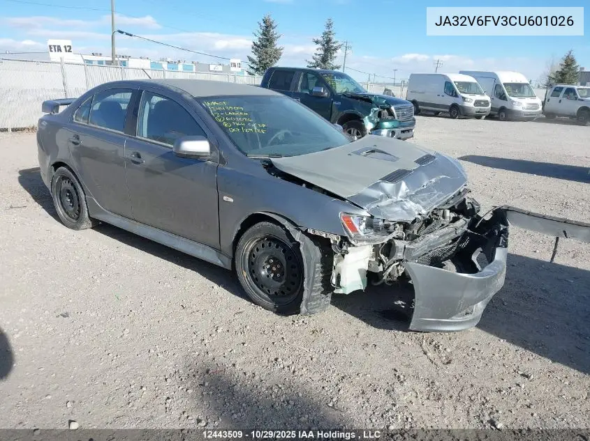 JA32V6FV3CU601026 2012 Mitsubishi Lancer Ralliart