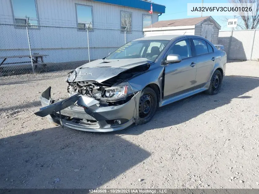 JA32V6FV3CU601026 2012 Mitsubishi Lancer Ralliart