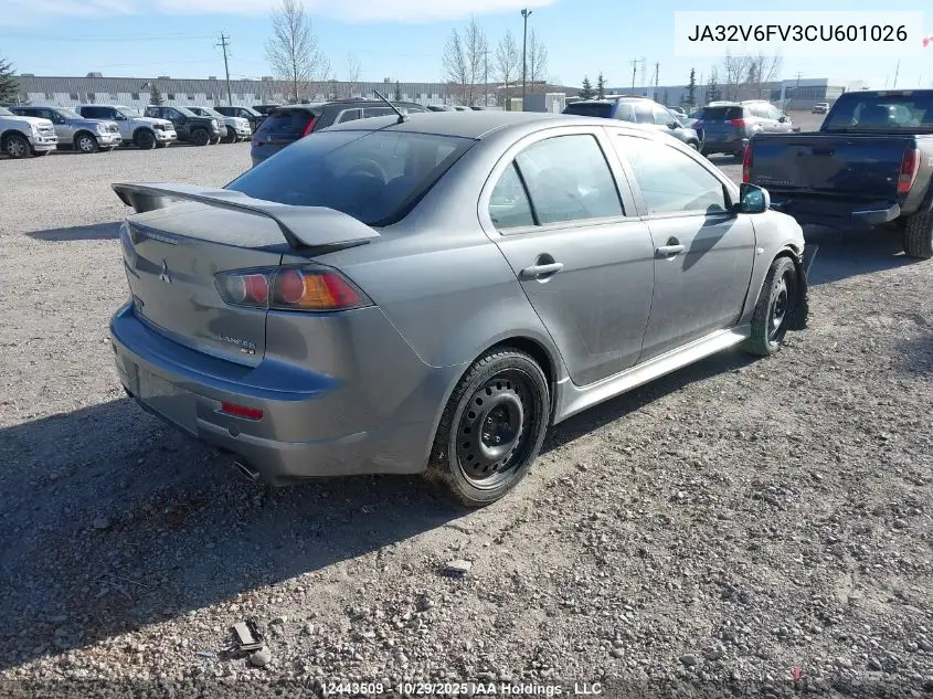 JA32V6FV3CU601026 2012 Mitsubishi Lancer Ralliart