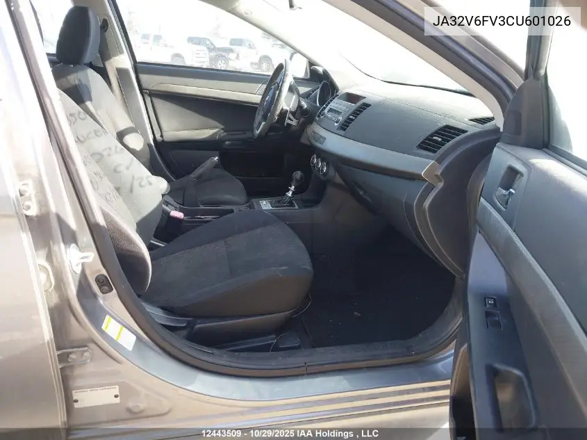 JA32V6FV3CU601026 2012 Mitsubishi Lancer Ralliart
