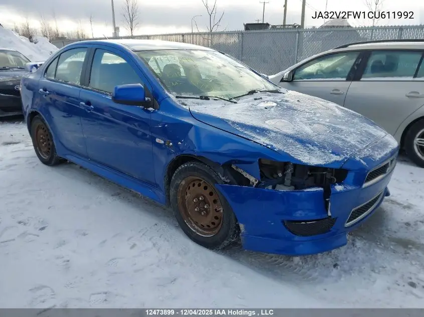 JA32V2FW1CU611992 2012 Mitsubishi Lancer Se Awc