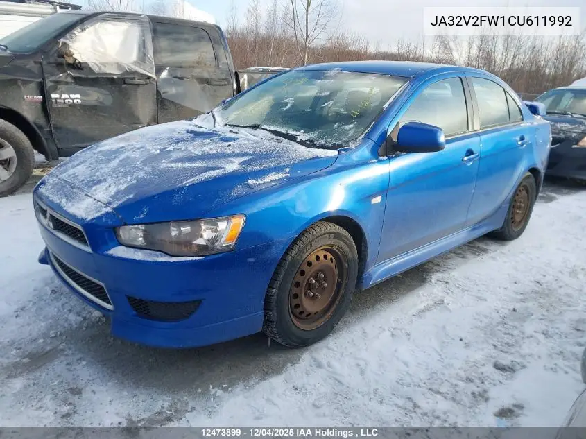 JA32V2FW1CU611992 2012 Mitsubishi Lancer Se Awc