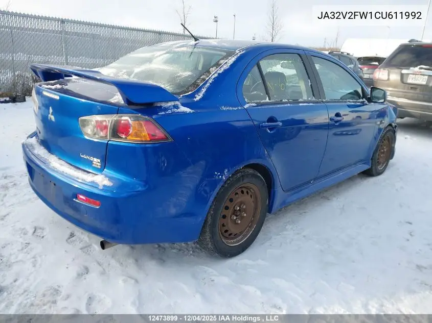 JA32V2FW1CU611992 2012 Mitsubishi Lancer Se Awc