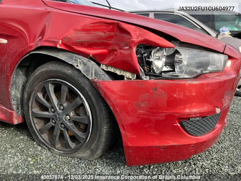 JA32U2FU1CU604977 2012 Mitsubishi Lancer Es/Es Sport