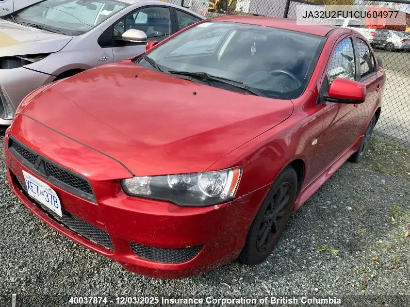JA32U2FU1CU604977 2012 Mitsubishi Lancer Es/Es Sport
