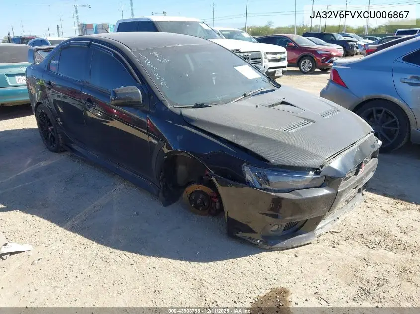 JA32V6FVXCU006867 2012 Mitsubishi Lancer Ralliart