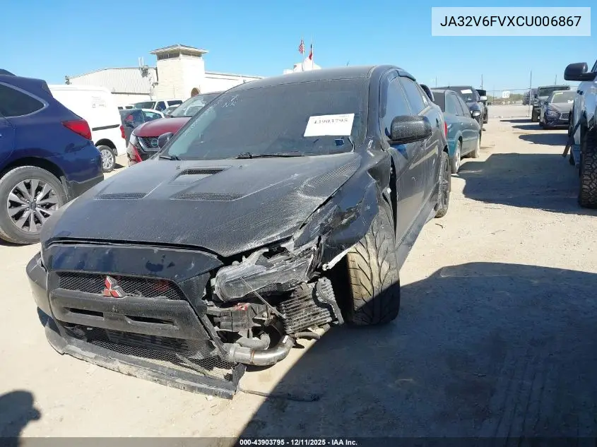 JA32V6FVXCU006867 2012 Mitsubishi Lancer Ralliart