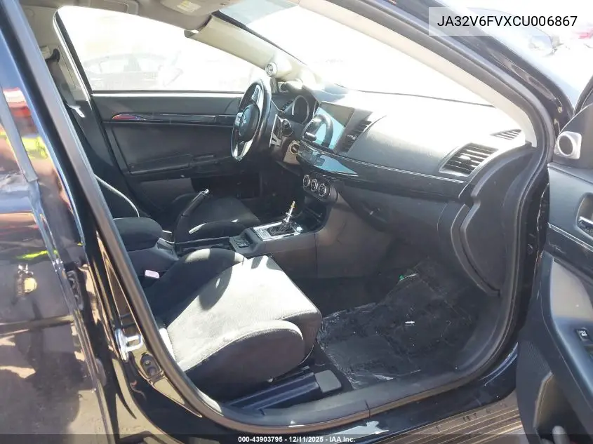 JA32V6FVXCU006867 2012 Mitsubishi Lancer Ralliart