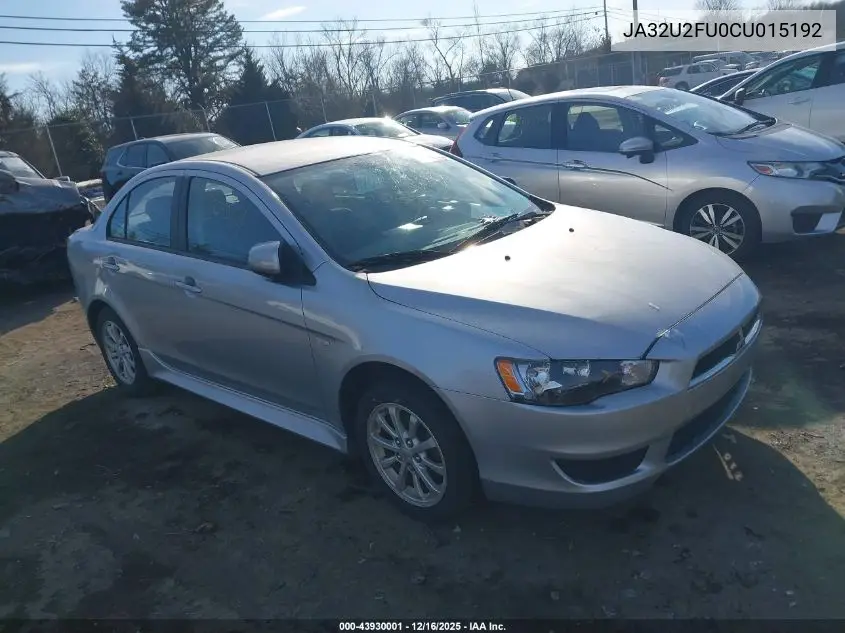 JA32U2FU0CU015192 2012 Mitsubishi Lancer Es