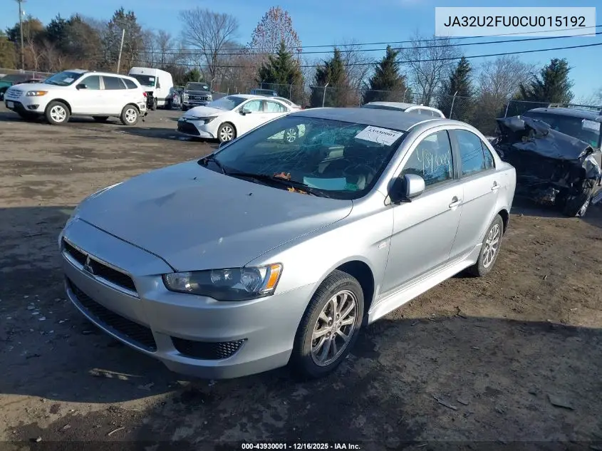 JA32U2FU0CU015192 2012 Mitsubishi Lancer Es