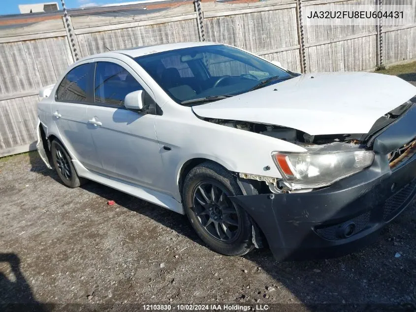 JA32U2FU8EU604431 2014 Mitsubishi Lancer