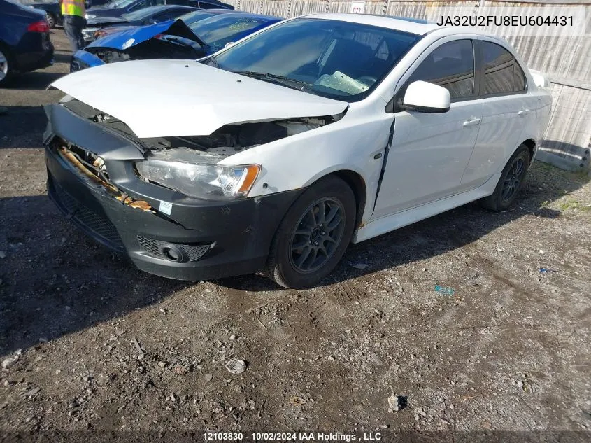 JA32U2FU8EU604431 2014 Mitsubishi Lancer