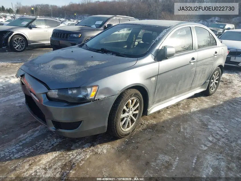 JA32U2FU0EU022730 2014 Mitsubishi Lancer Es