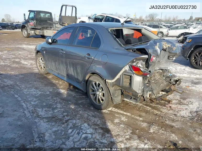 JA32U2FU0EU022730 2014 Mitsubishi Lancer Es