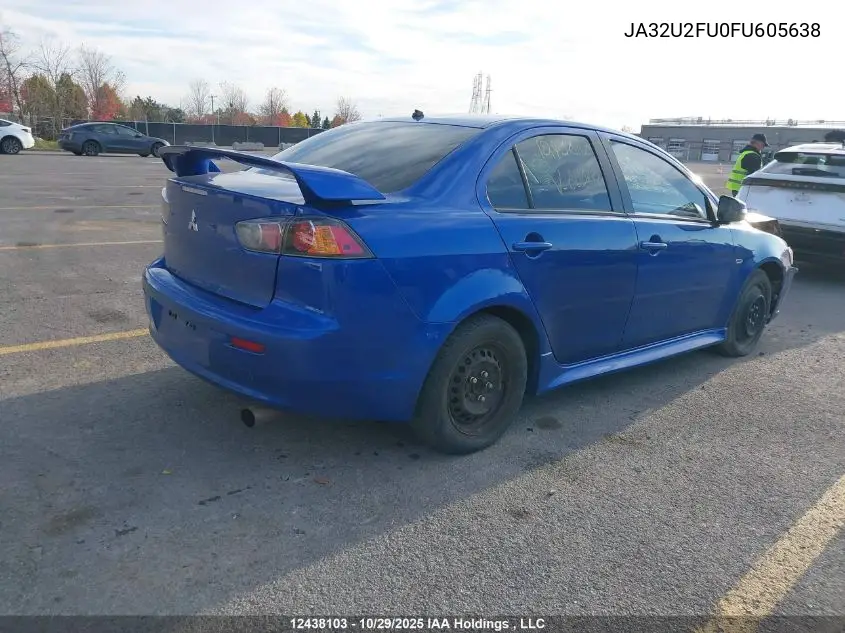 JA32U2FU0FU605638 2015 Mitsubishi Lancer