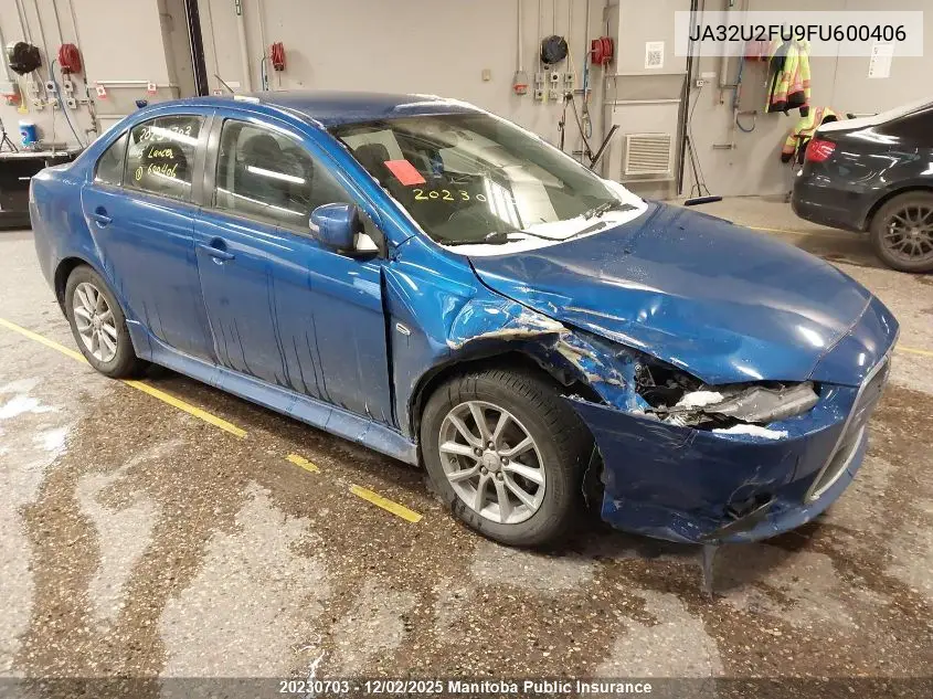 JA32U2FU9FU600406 2015 Mitsubishi Lancer Se