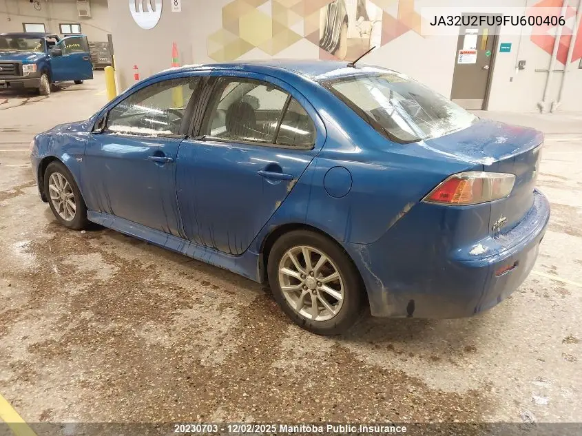 JA32U2FU9FU600406 2015 Mitsubishi Lancer Se