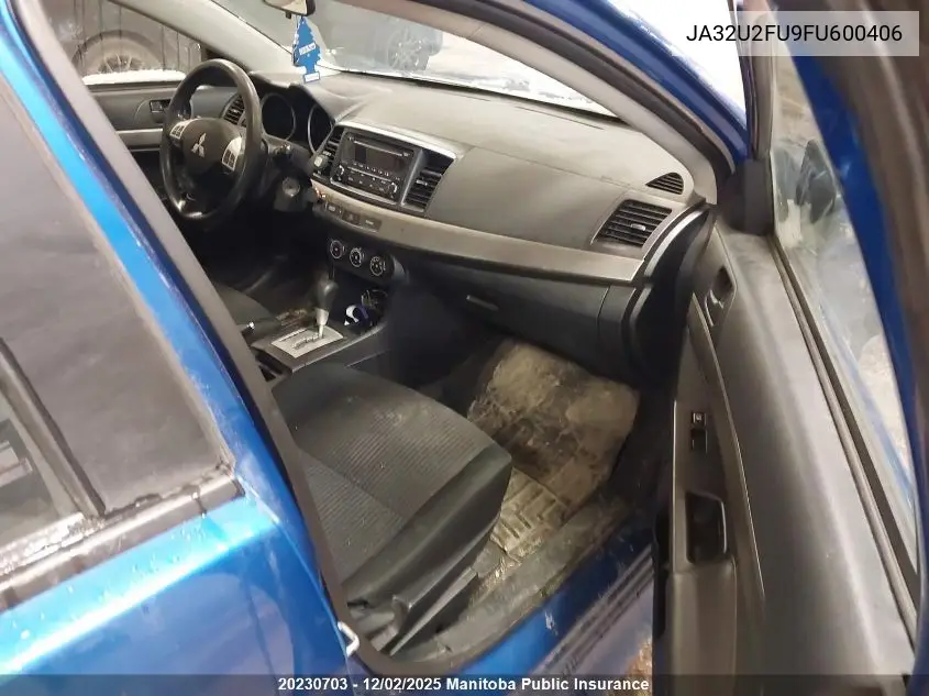 JA32U2FU9FU600406 2015 Mitsubishi Lancer Se