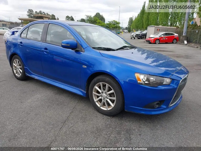 2015 Mitsubishi Lancer Es VIN: JA32U2FU3FU605682 Lot: 40071767