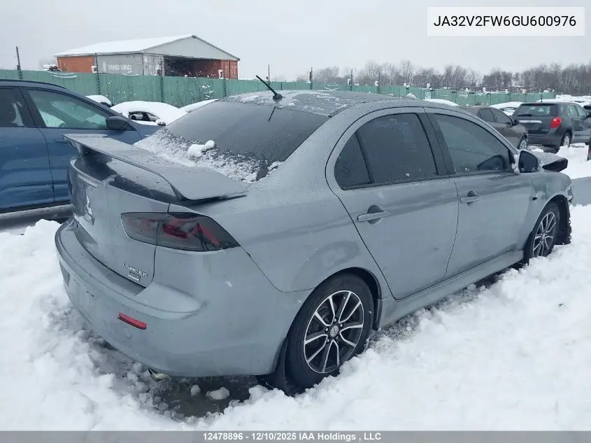 JA32V2FW6GU600976 2016 Mitsubishi Lancer Es/Gts/Se Ltd