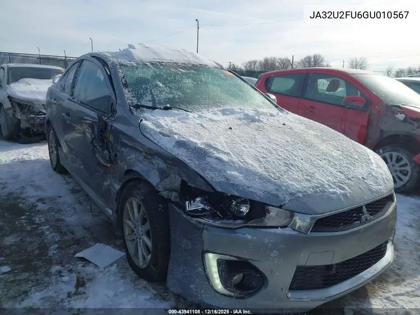 JA32U2FU6GU010567 2016 Mitsubishi Lancer Es