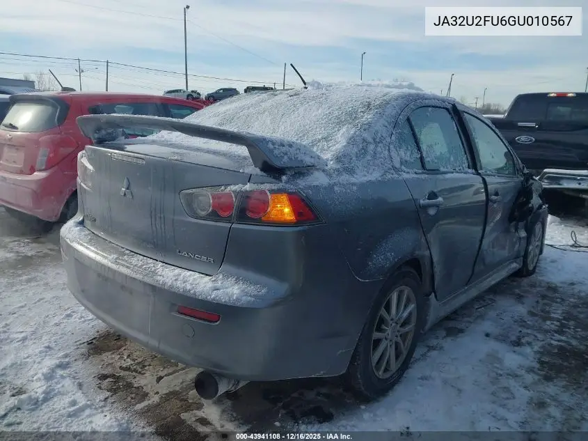 JA32U2FU6GU010567 2016 Mitsubishi Lancer Es