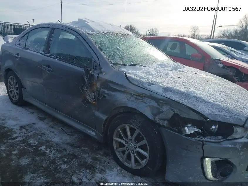 JA32U2FU6GU010567 2016 Mitsubishi Lancer Es