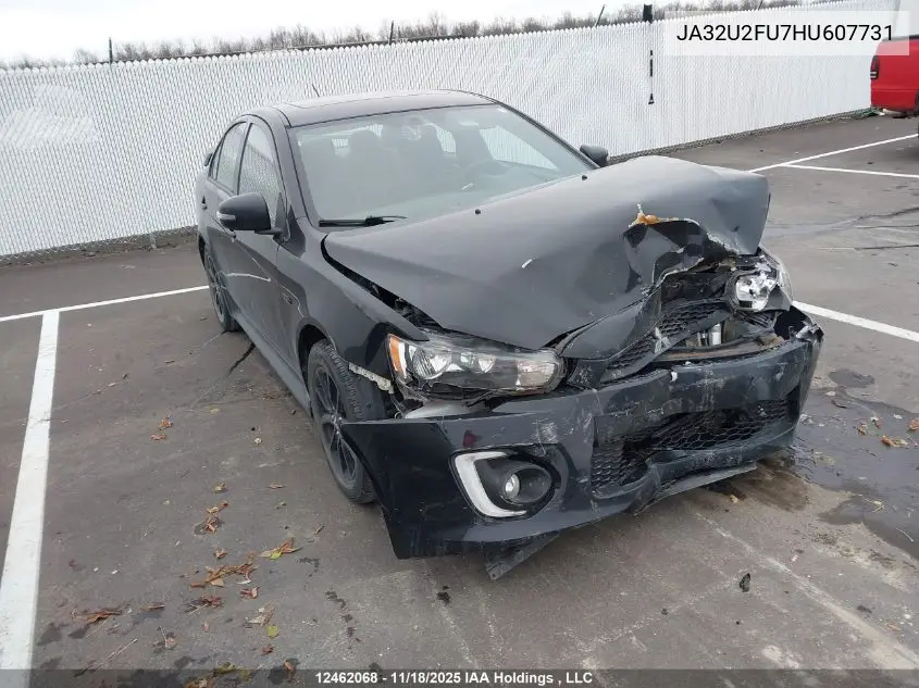 JA32U2FU7HU607731 2017 Mitsubishi Lancer Es