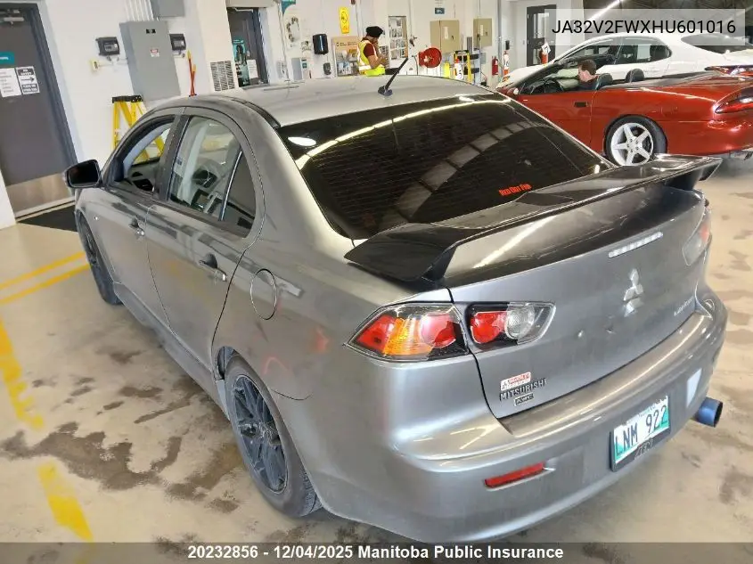 JA32V2FWXHU601016 2017 Mitsubishi Lancer Es