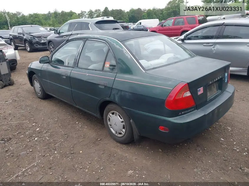 1999 Mitsubishi Mirage De VIN: JA3AY26A1XU023331 Lot: 45325571