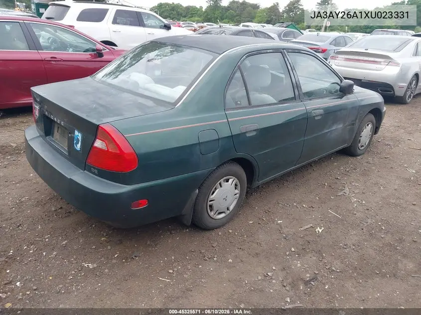 1999 Mitsubishi Mirage De VIN: JA3AY26A1XU023331 Lot: 45325571