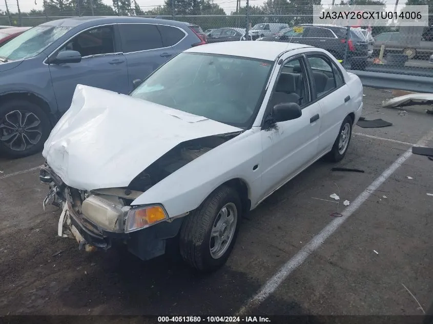 2001 Mitsubishi Mirage Es VIN: JA3AY26CX1U014006 Lot: 40513680