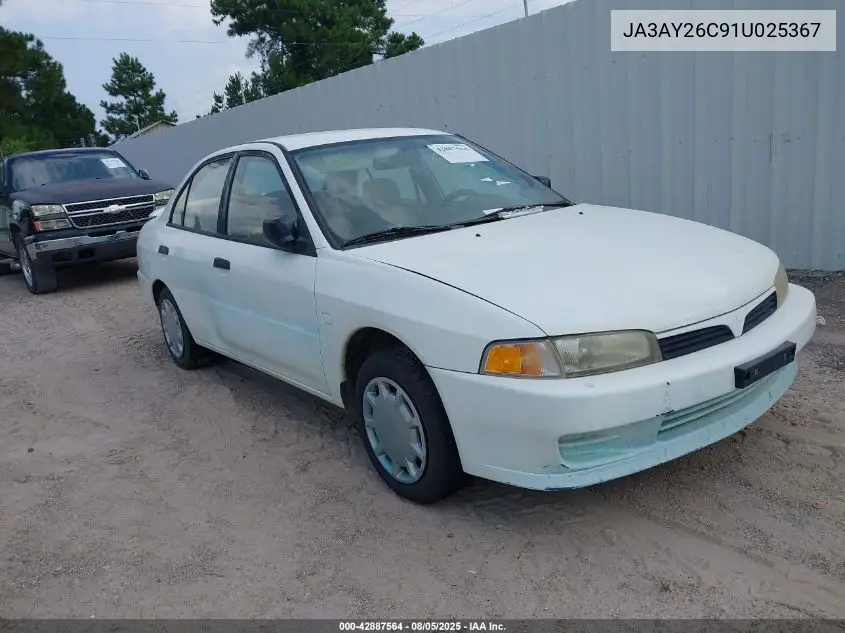 2001 Mitsubishi Mirage Es VIN: JA3AY26C91U025367 Lot: 42887564