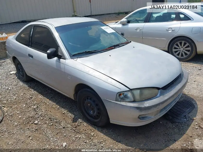 2002 Mitsubishi Mirage De VIN: JA3AY11A02U023184 Lot: 42398334
