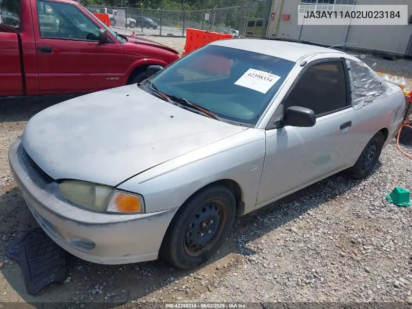 2002 Mitsubishi Mirage De VIN: JA3AY11A02U023184 Lot: 42398334